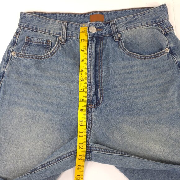 SIMPLE SOCIETY Women's Blue Jeans SIZE 9/29 Wide Leg High Rise Lightweight 30x29 - Picture 14 of 16